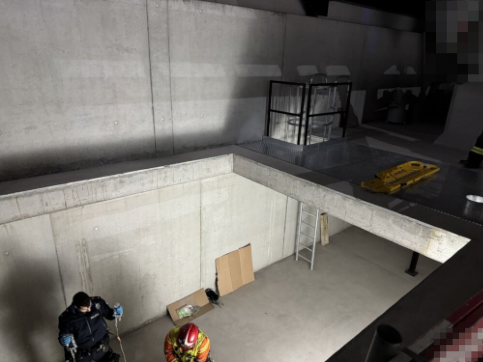 Bild: Absturzstelle Baustelle